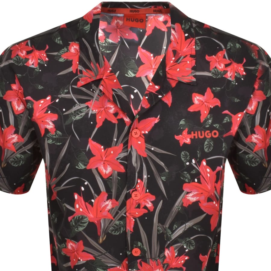 Hugo boss black short sleeve shirt outlet
